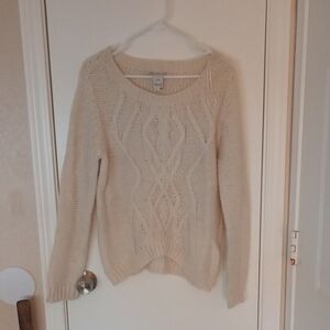 Cozy Cream Cable Knit Sweater
